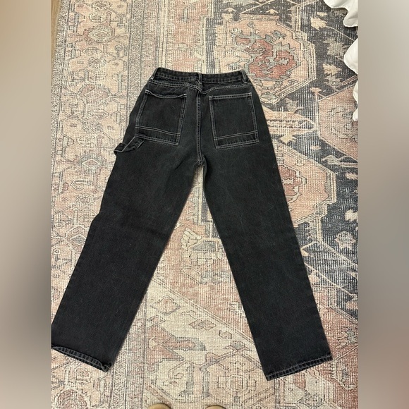Okuohao Low Rise Black Baggy Jeans - Picture 1 of 5